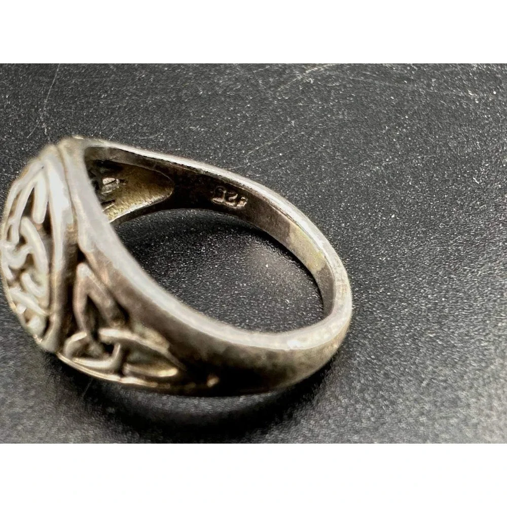 Celtic Trinity Knot Sterling Silver 925 Ring‎ Size 9 051 (47)